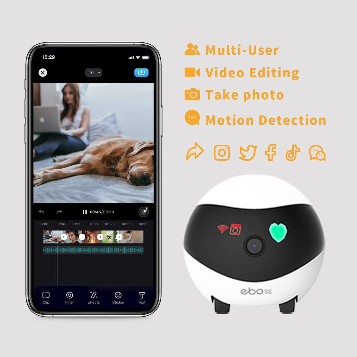 Pet Camera Robot Indoor