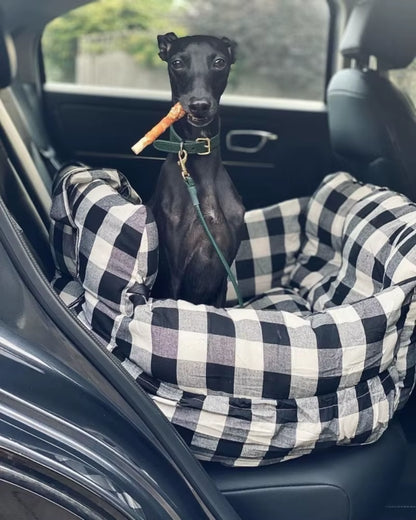 Travel Booster Car Seat – Cozy, Secure, and Stylish for Every Pet Adventure!